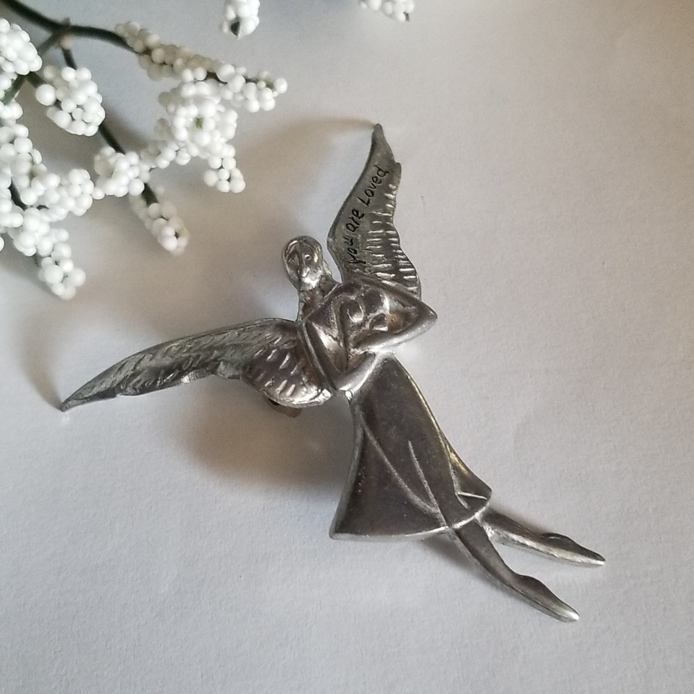 Gorgeous VTG Angel Brooch - Picture 6 of 7